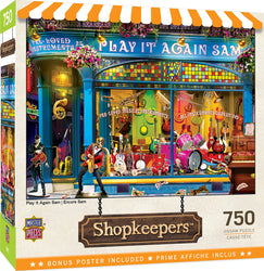Puzzle Masterpieces:  750 Piece Shopkeepers - Play It Again Sam