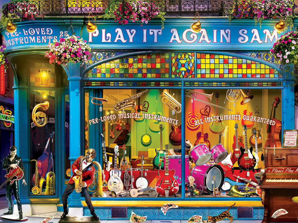 Puzzle Masterpieces:  750 Piece Shopkeepers - Play It Again Sam