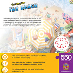 Puzzle Masterpieces:  550 Piece Greetings From - The Beach