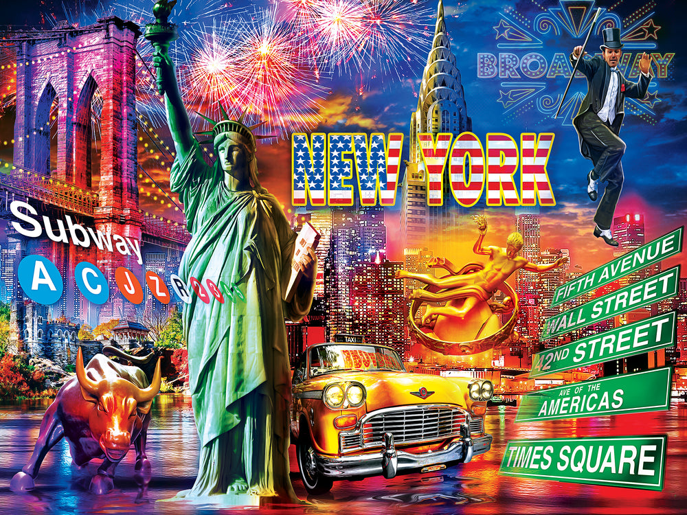 Puzzle Masterpieces:  550 Piece Greetings From - New York City
