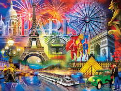 Puzzle Masterpieces:  550 Piece Greetings From - Paris