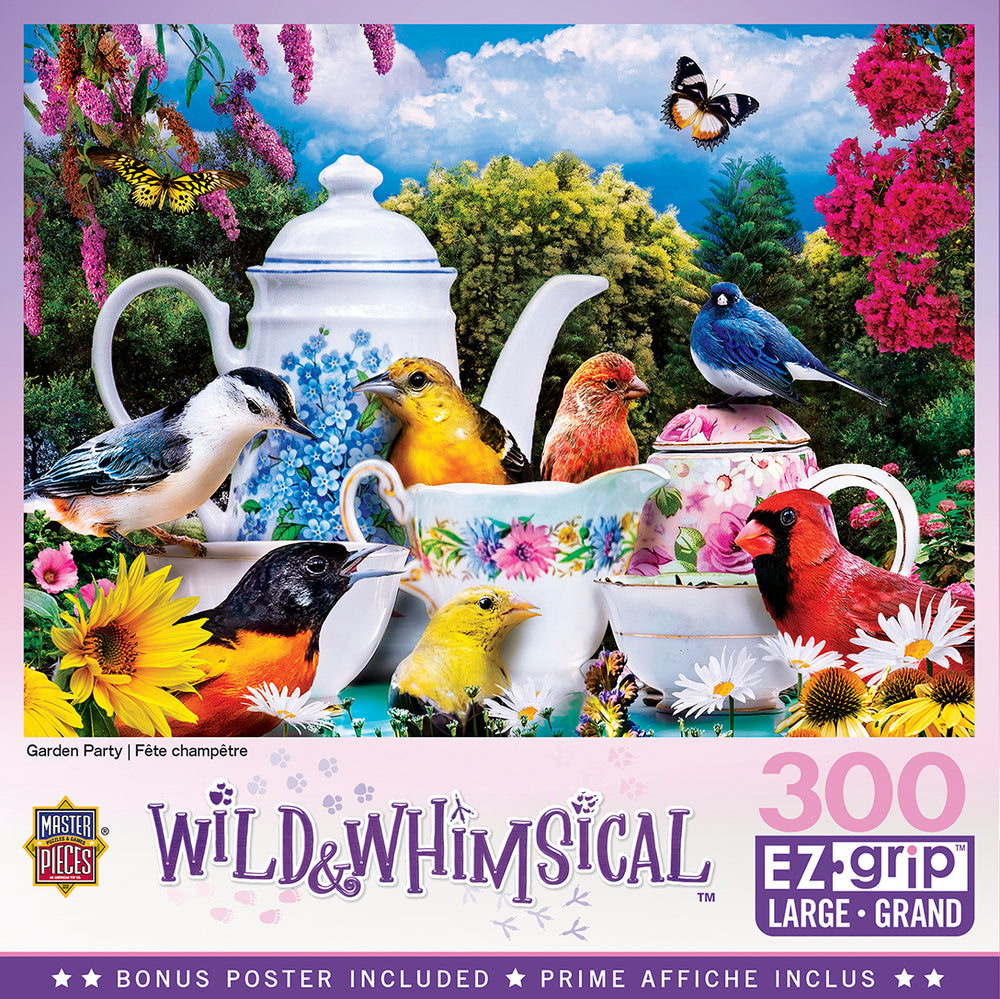 Puzzle Masterpieces:  300 piece EzGrip Wild & Whimsical - Garden Party