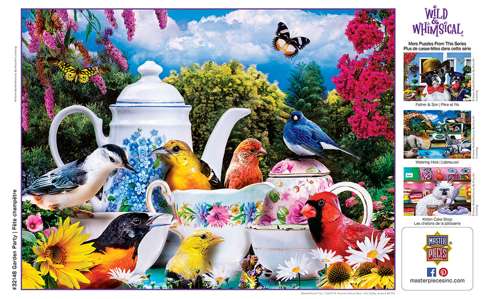 Puzzle Masterpieces:  300 piece EzGrip Wild & Whimsical - Garden Party