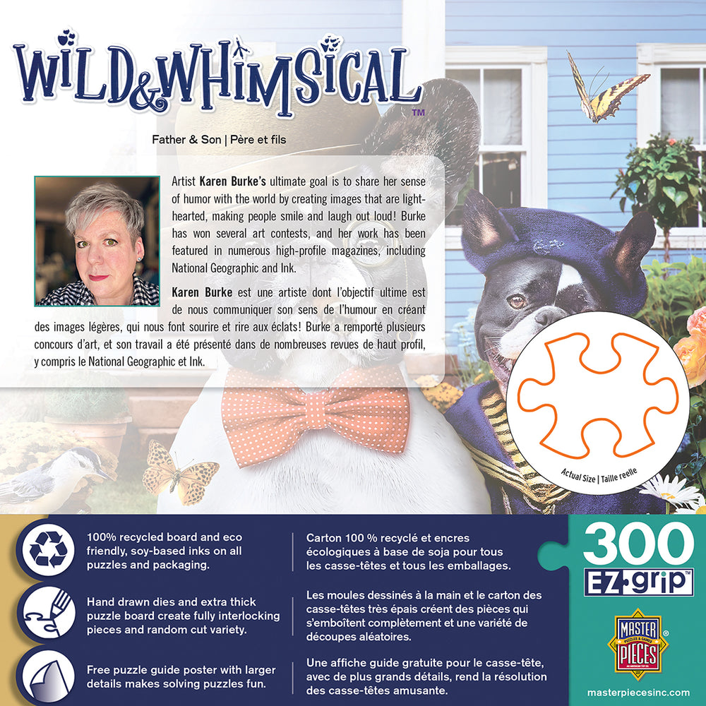 Puzzle Masterpieces:  300 piece EzGrip Wild & Whimsical - Father & Son