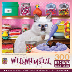 Puzzle Masterpieces:  300 piece EzGrip Wild & Whimsical - Kitten Cake Shop
