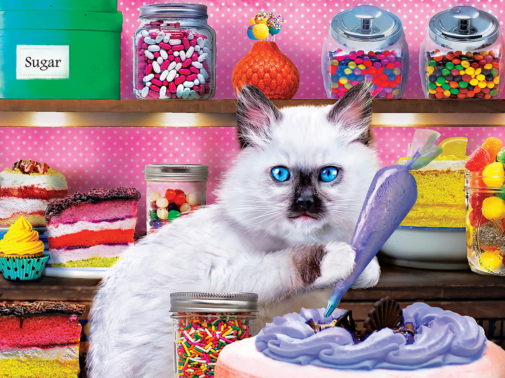 Puzzle Masterpieces:  300 piece EzGrip Wild & Whimsical - Kitten Cake Shop