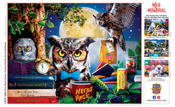 Puzzle Masterpieces:  300 piece EzGrip Wild & Whimsical - Night Owls Study Group