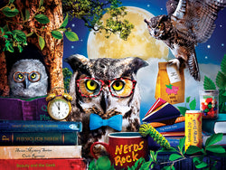 Puzzle Masterpieces:  300 piece EzGrip Wild & Whimsical - Night Owls Study Group