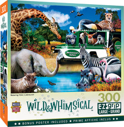 Puzzle Masterpieces:  300 piece EzGrip Wild & Whimsical - Watering Hole
