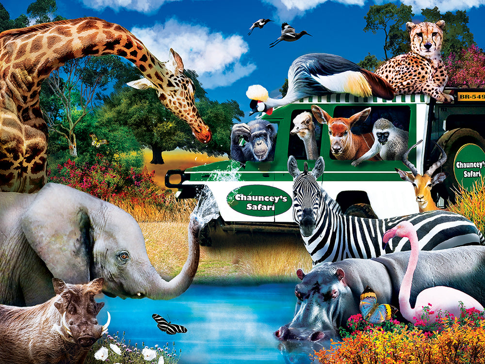 Puzzle Masterpieces:  300 piece EzGrip Wild & Whimsical - Watering Hole