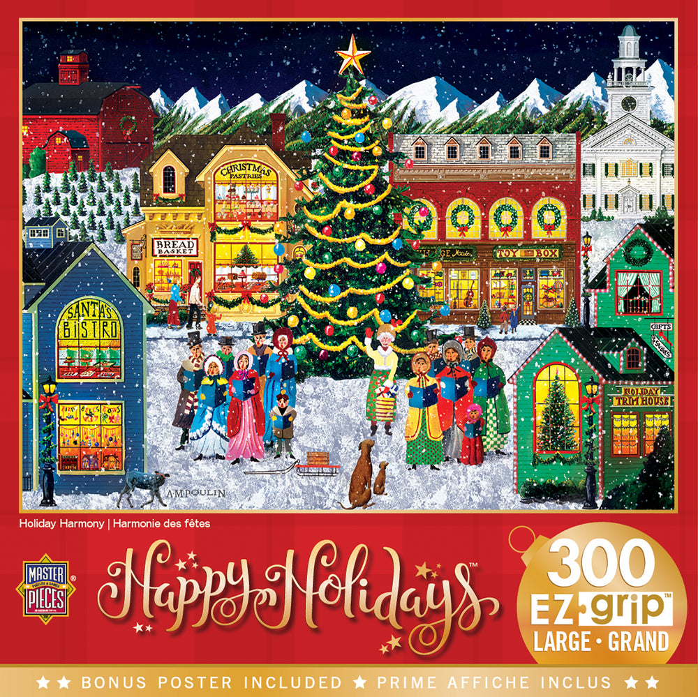 Puzzle Masterpieces:  300 Piece EzGrip Holiday - Holiday Harmony