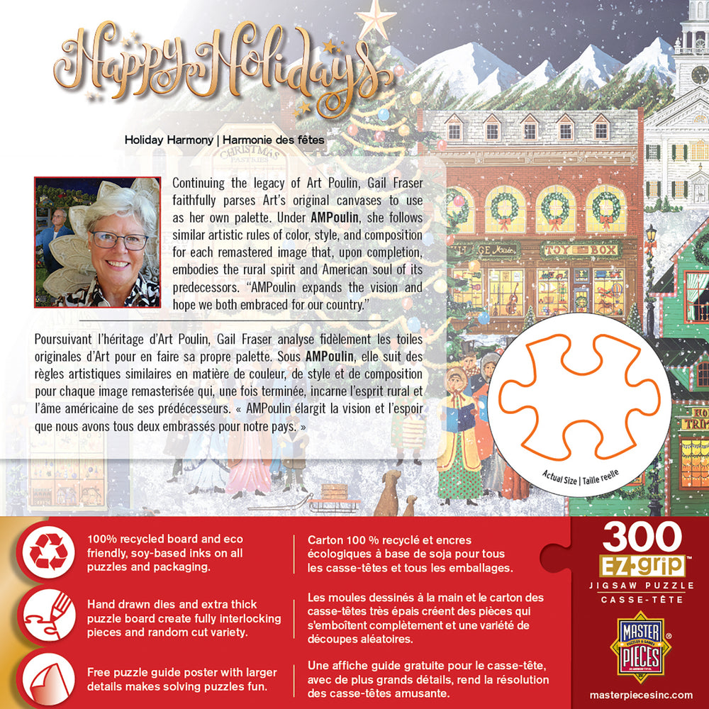 Puzzle Masterpieces:  300 Piece EzGrip Holiday - Holiday Harmony