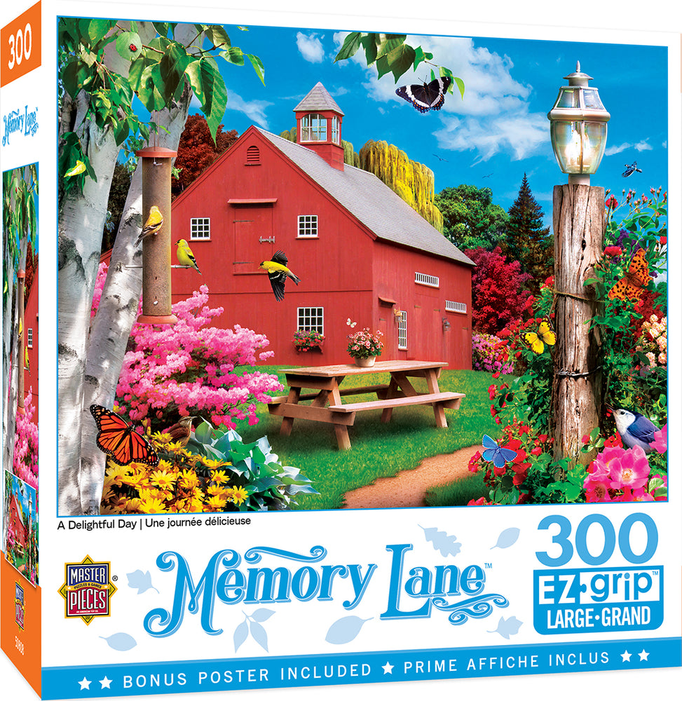 Puzzle Masterpieces:  300 piece EzGrip Memory Lane - A Delightful Day