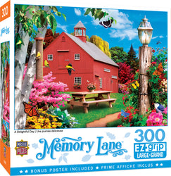 Puzzle Masterpieces:  300 piece EzGrip Memory Lane - A Delightful Day