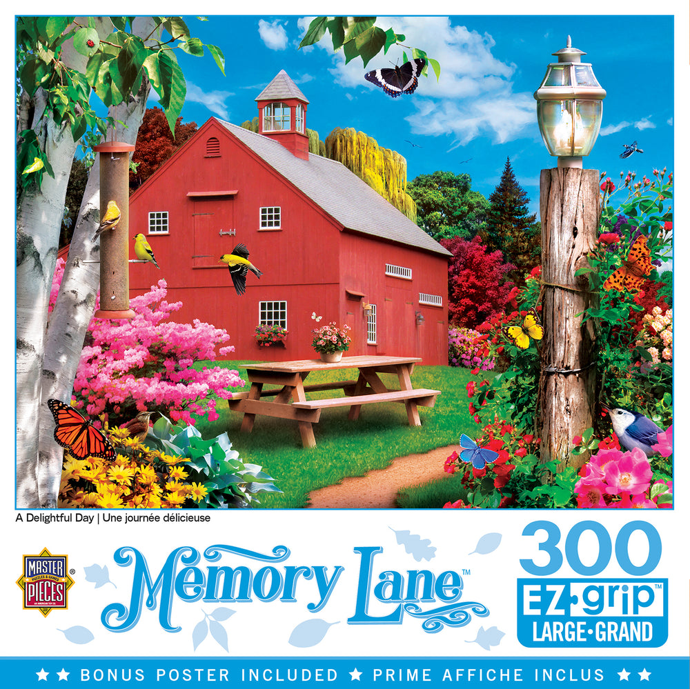 Puzzle Masterpieces:  300 piece EzGrip Memory Lane - A Delightful Day