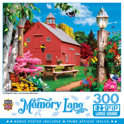 Puzzle Masterpieces:  300 piece EzGrip Memory Lane - A Delightful Day