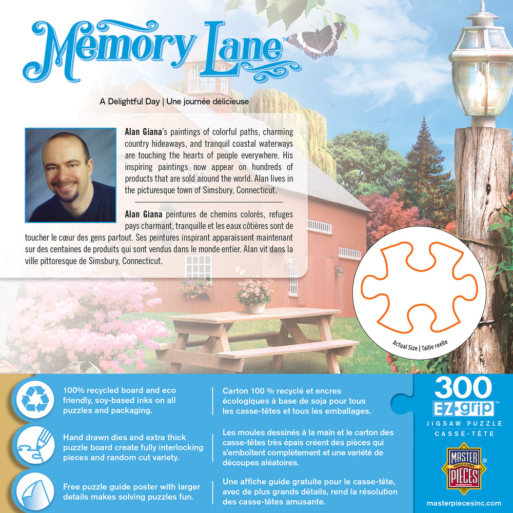 Puzzle Masterpieces:  300 piece EzGrip Memory Lane - A Delightful Day