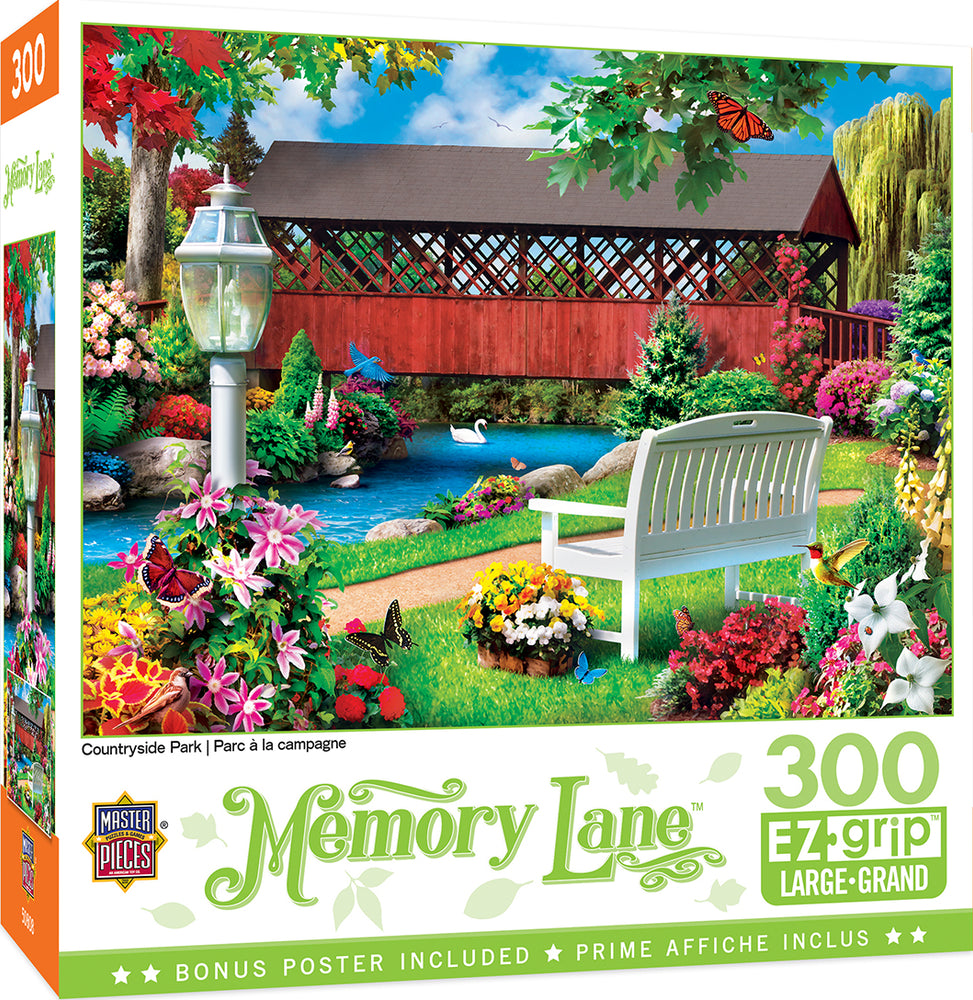 Puzzle Masterpieces:  300 piece EzGrip Memory Lane - Countryside Park
