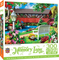 Puzzle Masterpieces:  300 piece EzGrip Memory Lane - Countryside Park