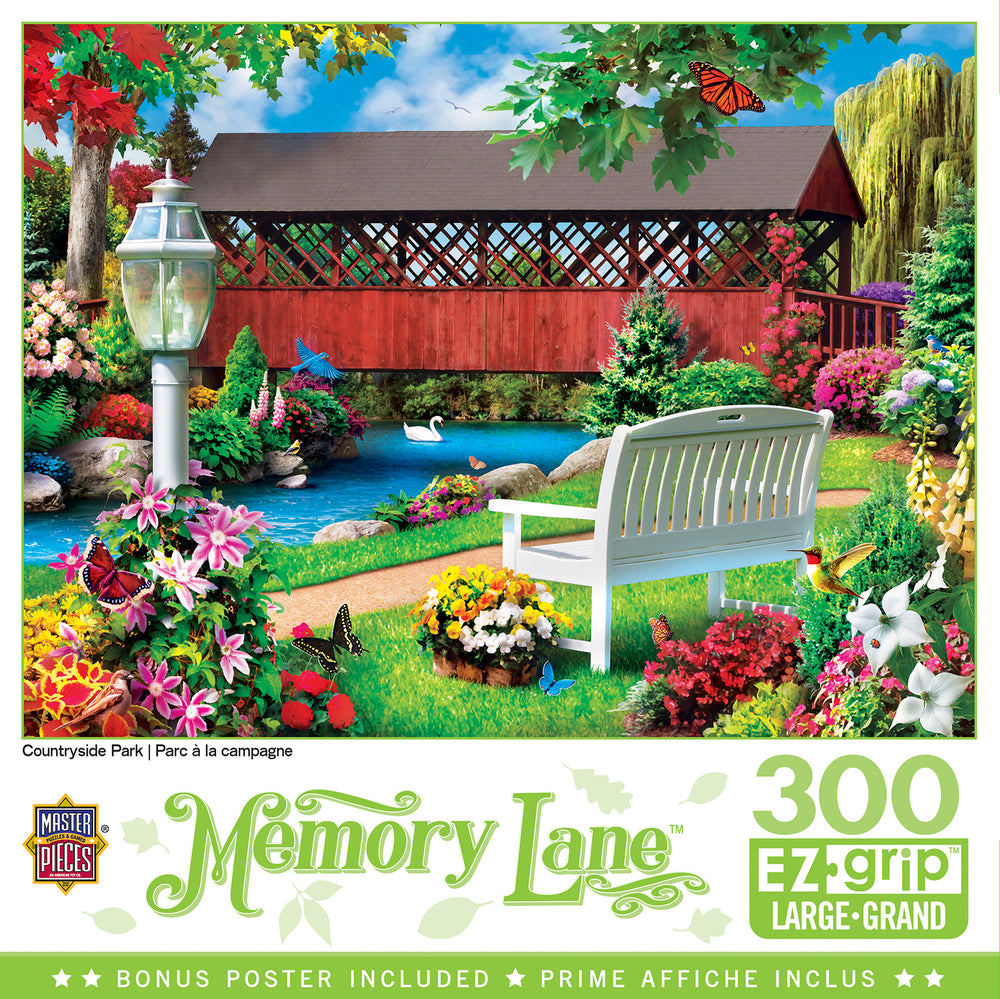 Puzzle Masterpieces:  300 piece EzGrip Memory Lane - Countryside Park