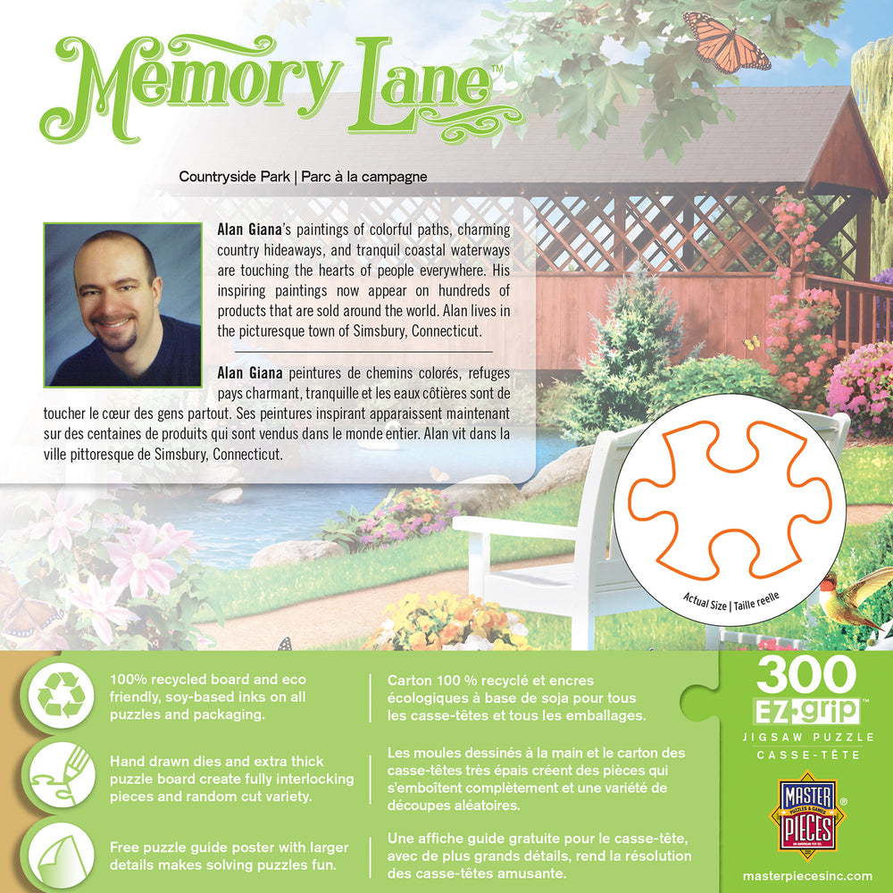 Puzzle Masterpieces:  300 piece EzGrip Memory Lane - Countryside Park