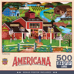 Puzzle Masterpieces:  500 Piece EzGrip Americana - The Bird's Nest