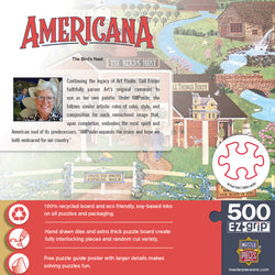 Puzzle Masterpieces:  500 Piece EzGrip Americana - The Bird's Nest