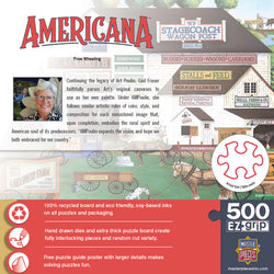 Puzzle Masterpieces:  500 Piece EzGrip Americana - Free Wheeling