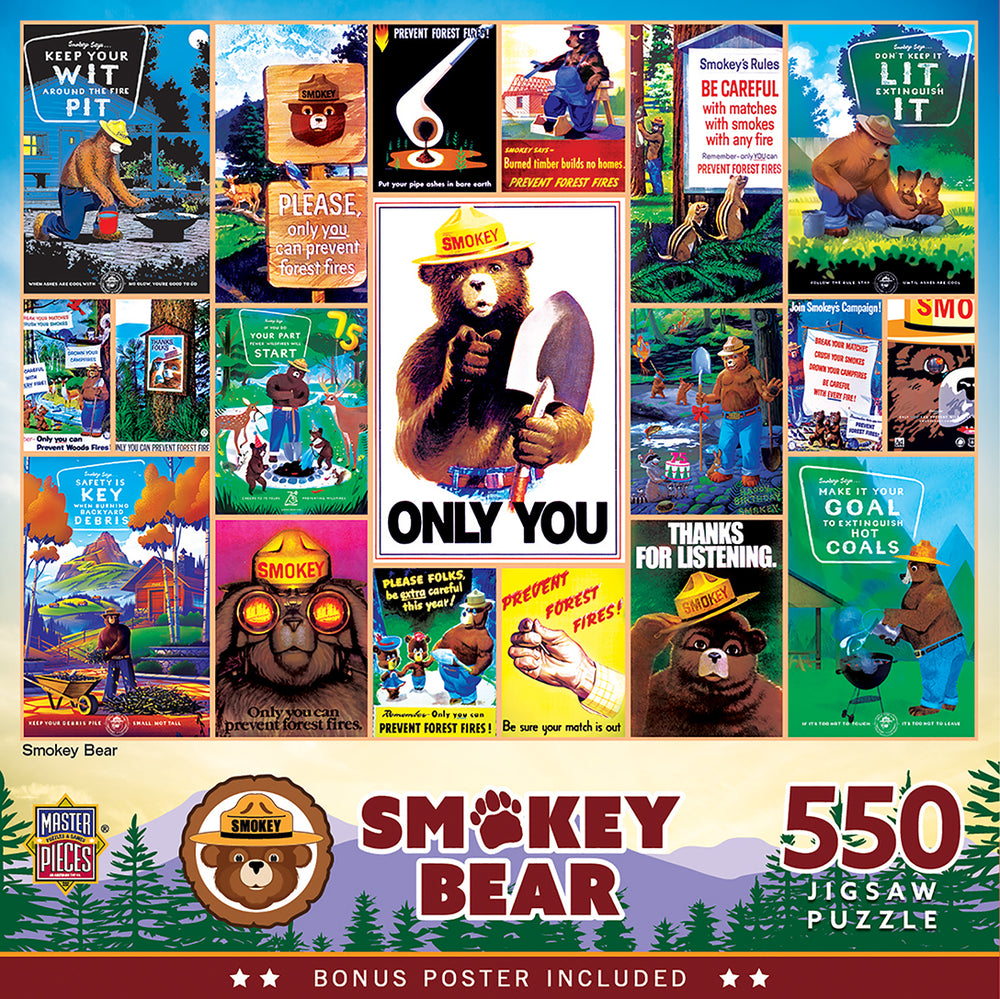 Puzzle Masterpieces:  550 Piece Smokey Bear