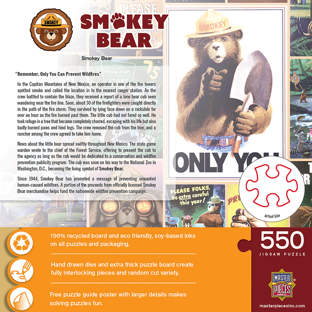 Puzzle Masterpieces:  550 Piece Smokey Bear