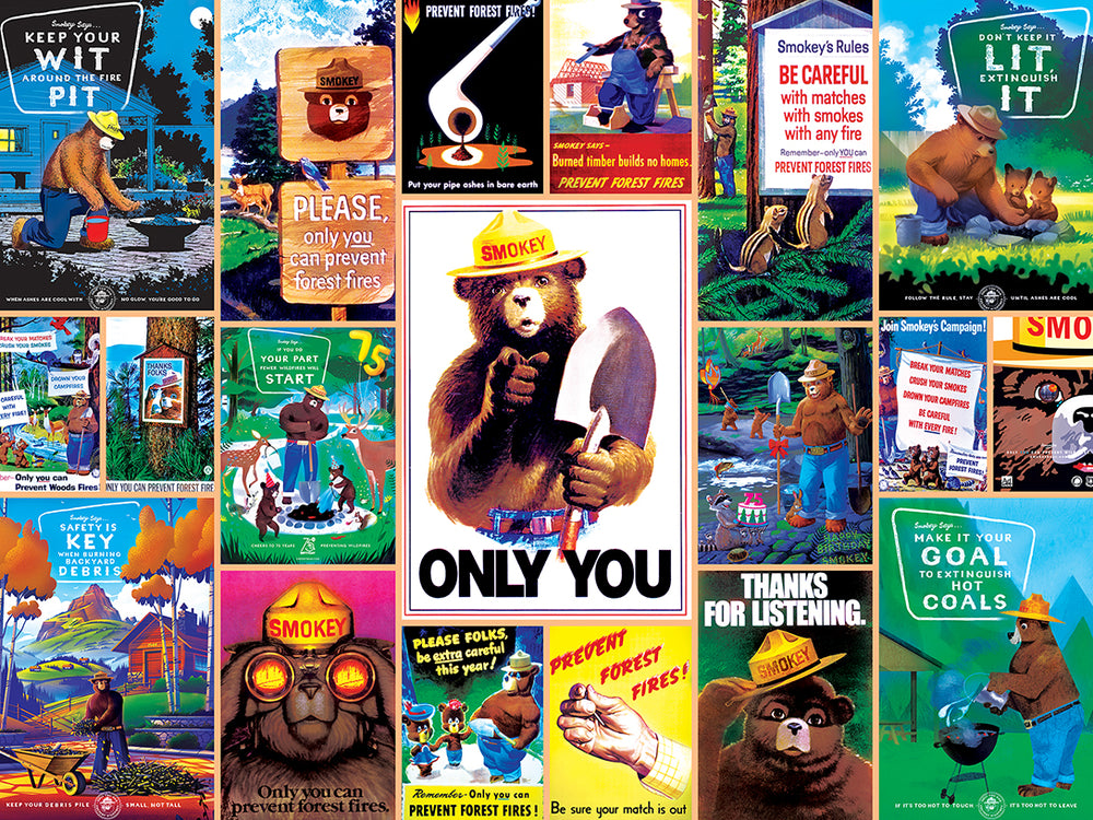 Puzzle Masterpieces:  550 Piece Smokey Bear