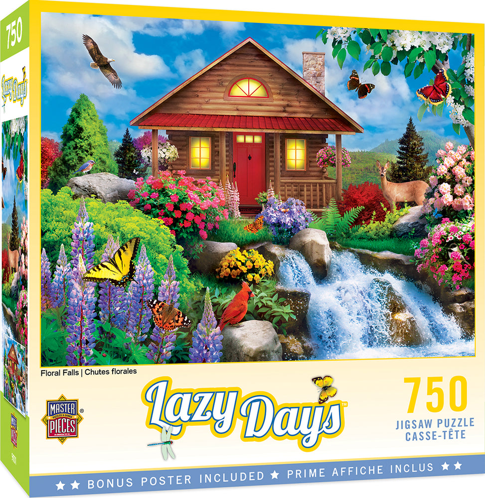 Puzzle Masterpieces:  750 Piece Lazy Days - Floral Falls