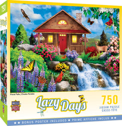 Puzzle Masterpieces:  750 Piece Lazy Days - Floral Falls