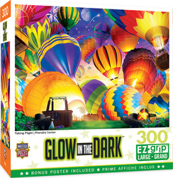 Puzzle Masterpieces:  300 piece EzGrip Glow in the Dark - Taking Flight