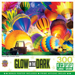 Puzzle Masterpieces:  300 piece EzGrip Glow in the Dark - Taking Flight