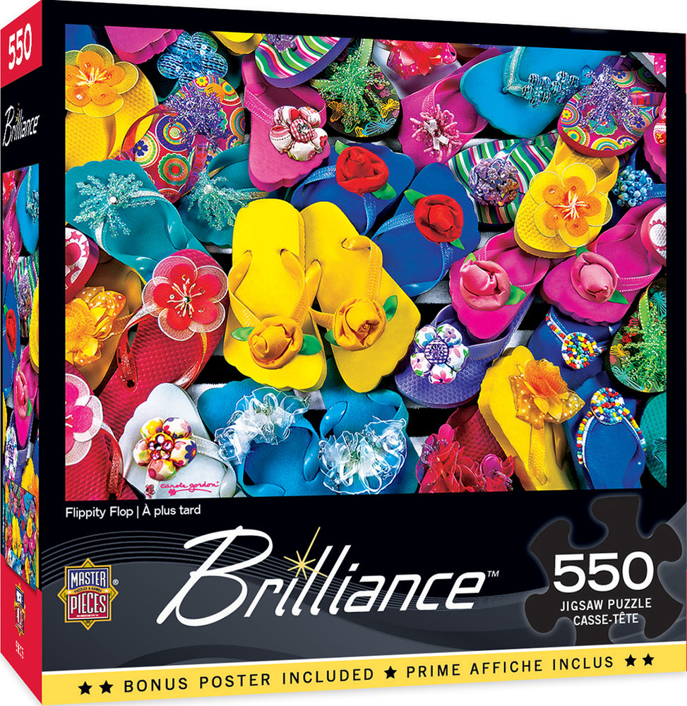 Puzzle Masterpieces:  550 Piece Brilliance - Flippity Flop