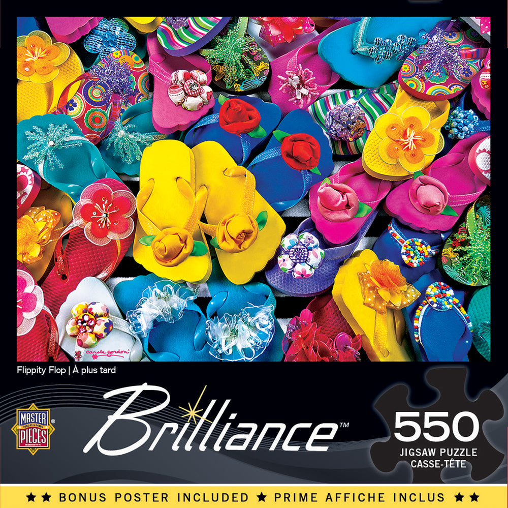 Puzzle Masterpieces:  550 Piece Brilliance - Flippity Flop