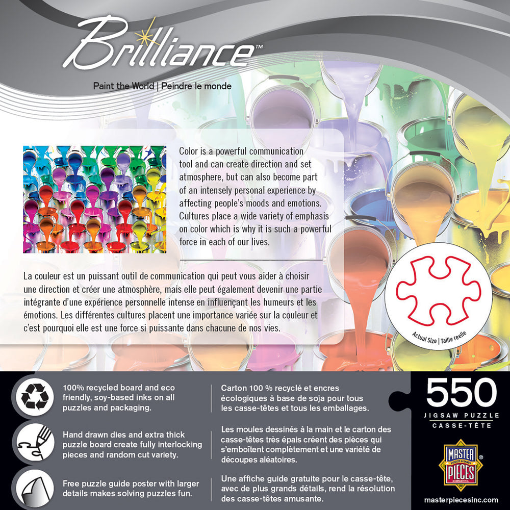 Puzzle Masterpieces:  550 Piece Brilliance - Paint the World