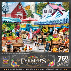Puzzle Masterpieces:  750 Piece Farmer's Market - Old Mill Farm Stand