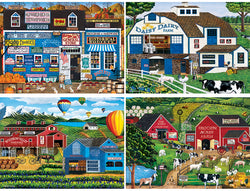 Puzzle Masterpieces:  500 Piece 4-Pack A. M. Poulin