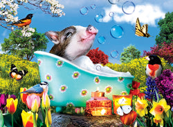 Puzzle Masterpieces:  500 Piece 4-Pack Wild & Whimsical