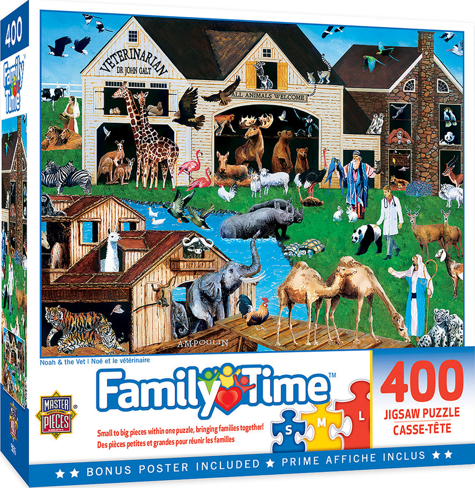 Puzzle Masterpieces:  400 piece Family Time - Noah & the Vet