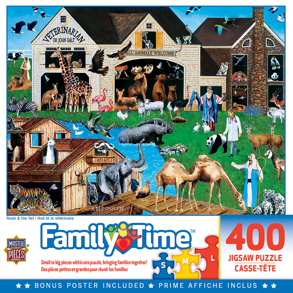 Puzzle Masterpieces:  400 piece Family Time - Noah & the Vet