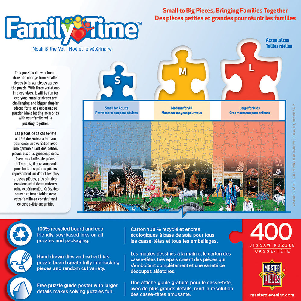 Puzzle Masterpieces:  400 piece Family Time - Noah & the Vet