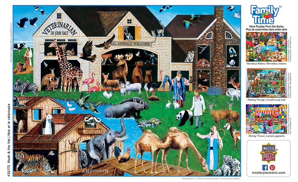 Puzzle Masterpieces:  400 piece Family Time - Noah & the Vet