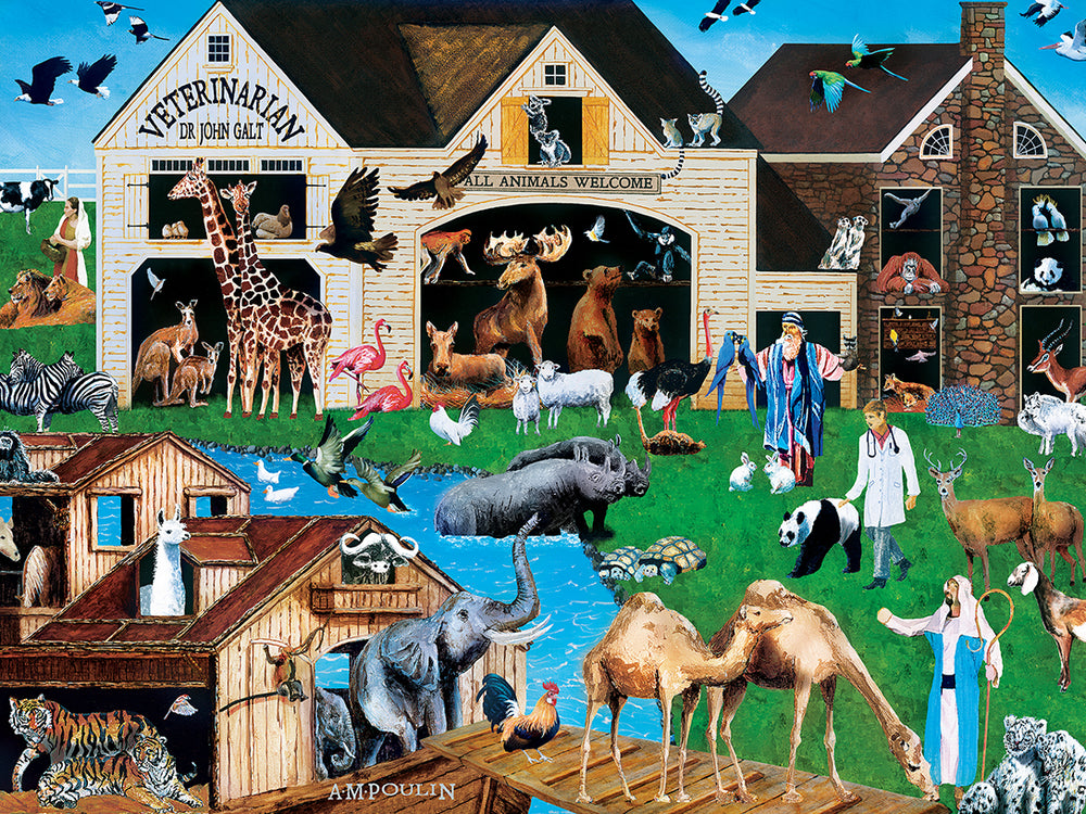 Puzzle Masterpieces:  400 piece Family Time - Noah & the Vet