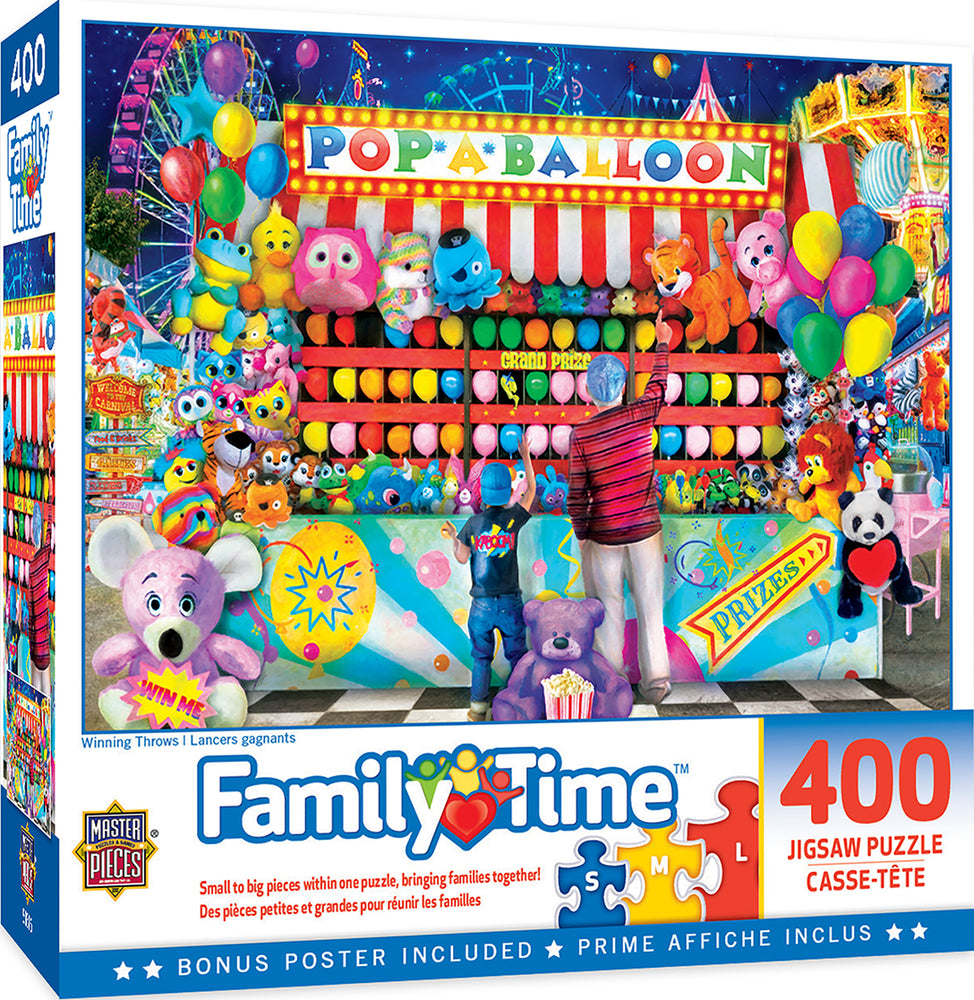 Puzzle Masterpieces:  400 piece Family Time - Winning Throws