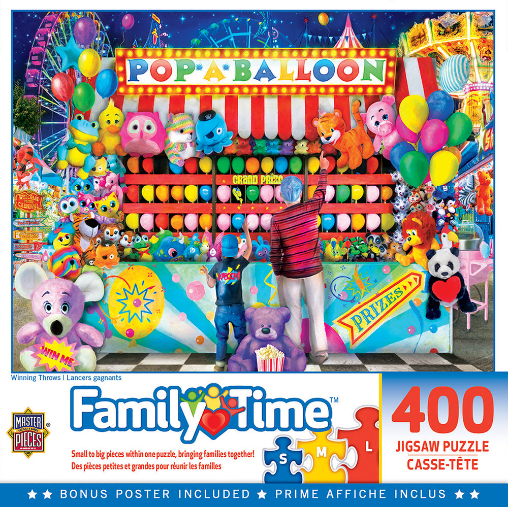 Puzzle Masterpieces:  400 piece Family Time - Winning Throws