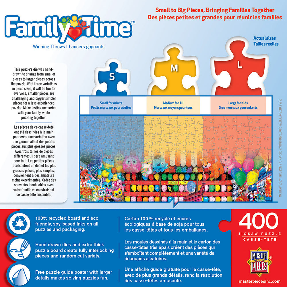 Puzzle Masterpieces:  400 piece Family Time - Winning Throws