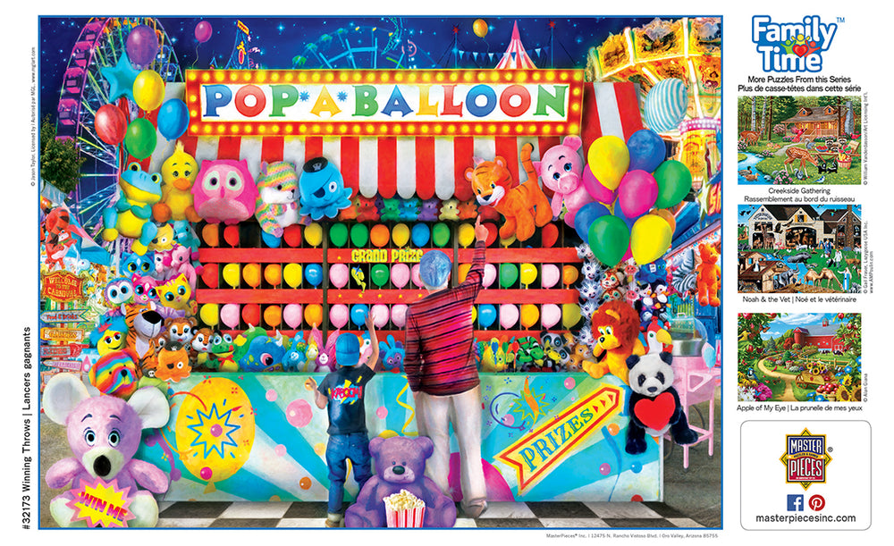 Puzzle Masterpieces:  400 piece Family Time - Winning Throws